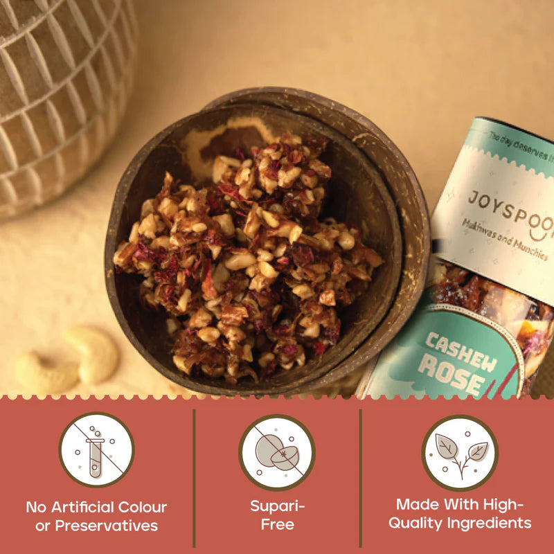JoySpoon Cashew Rose Mukhwas