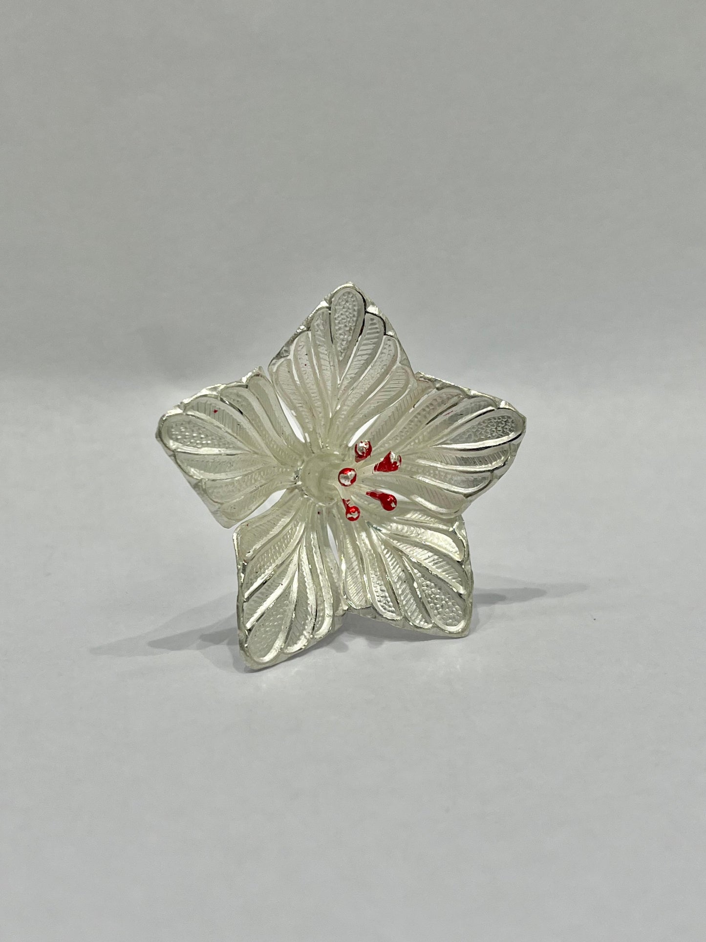 Handcrafted Silver Flower – A Symbol of Beauty & Auspiciousness