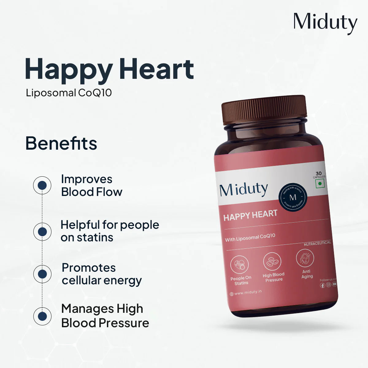 Miduty Happy Heart - Liposomal CoQ10