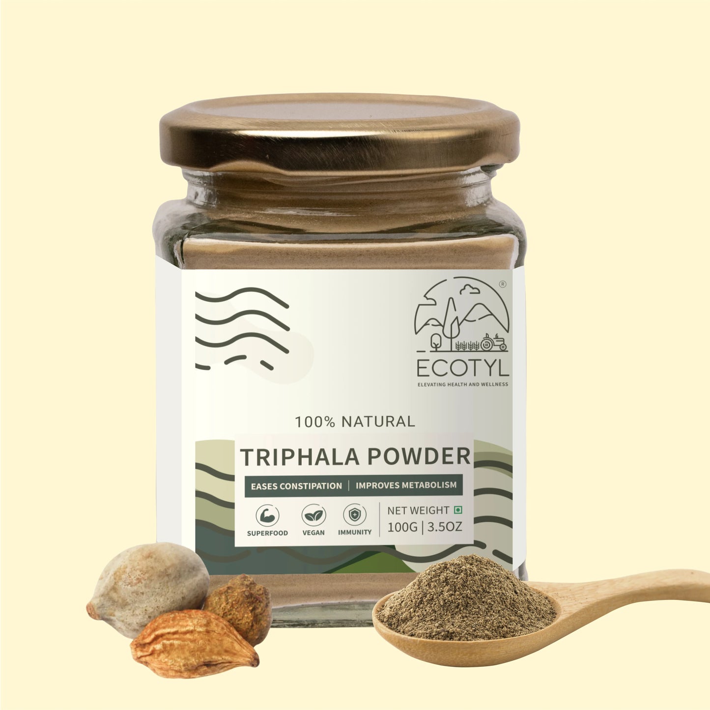 Ecotyl's Triphala Powder - Triphala Powder - 100 G