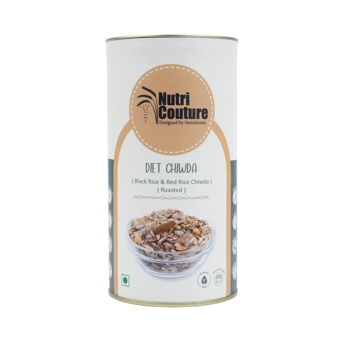 Nutri Couture Diet Chiwda (Roasted) (Black Rice & Red Rice Namkeen)