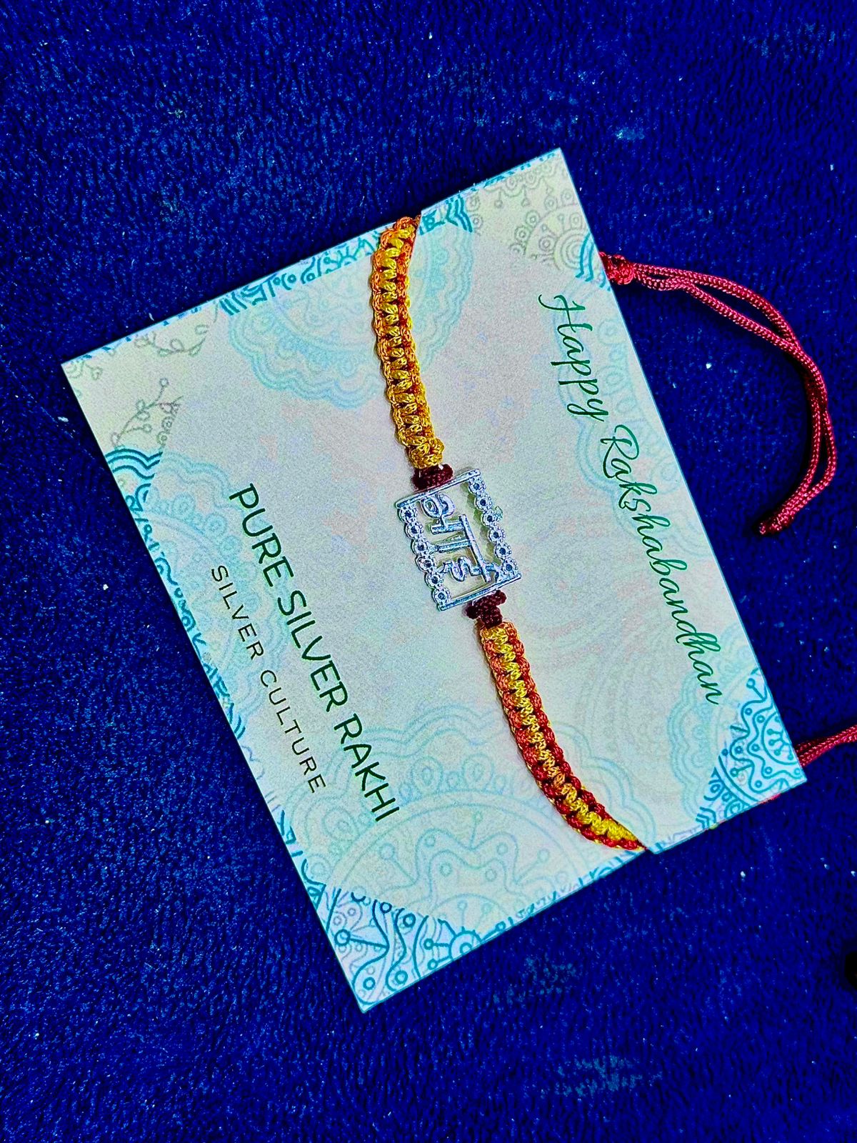 Shree Pure Silver Rakhi – A Radiant Blessing of Prosperity & Grace