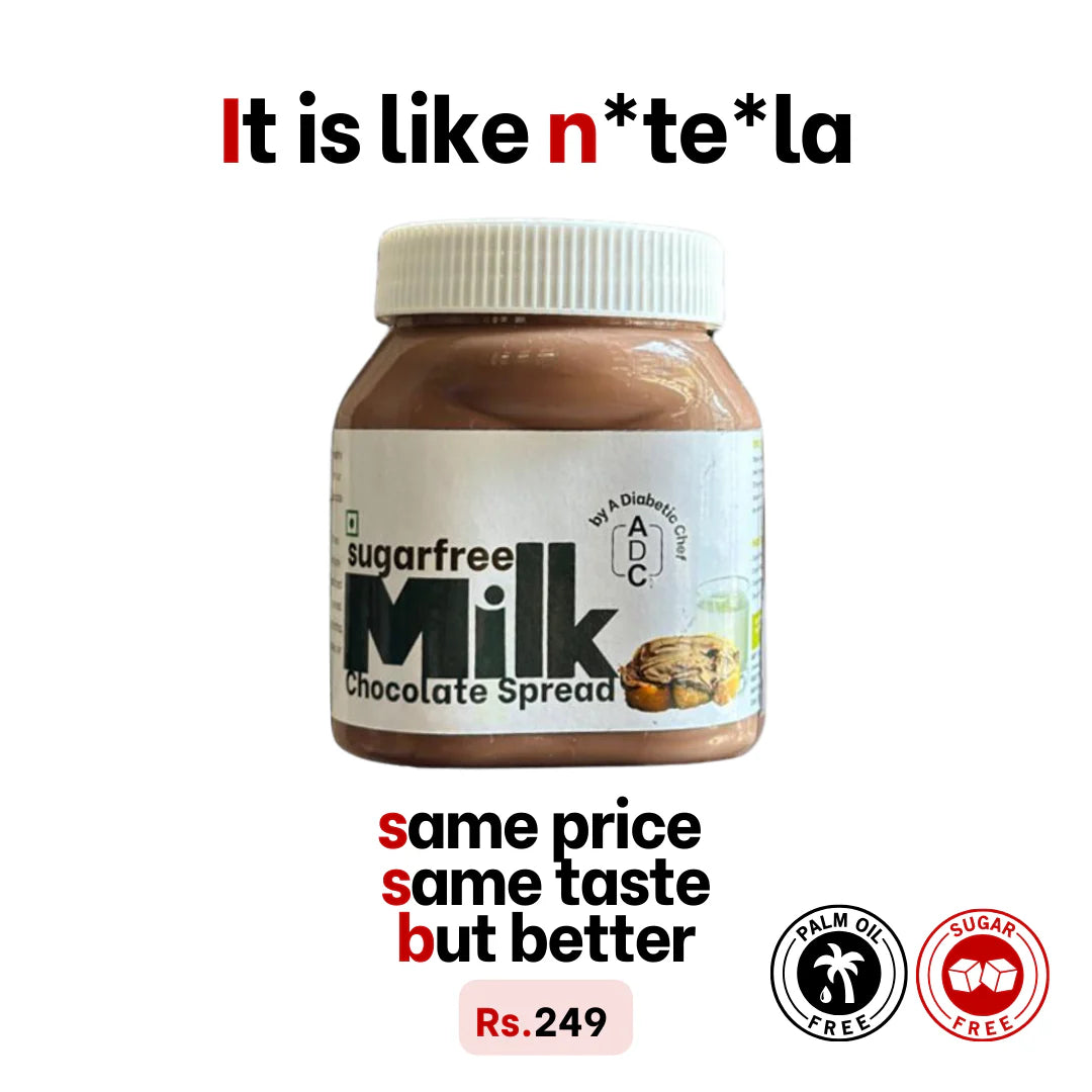 Sugar Free Milk Chocolate Spread (No Palm Oil, No Sugar)