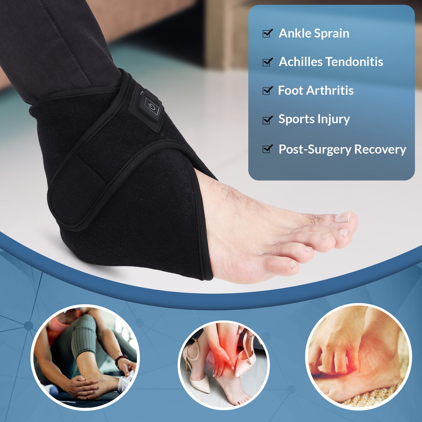Ankle Heating Pad For Pain Relief