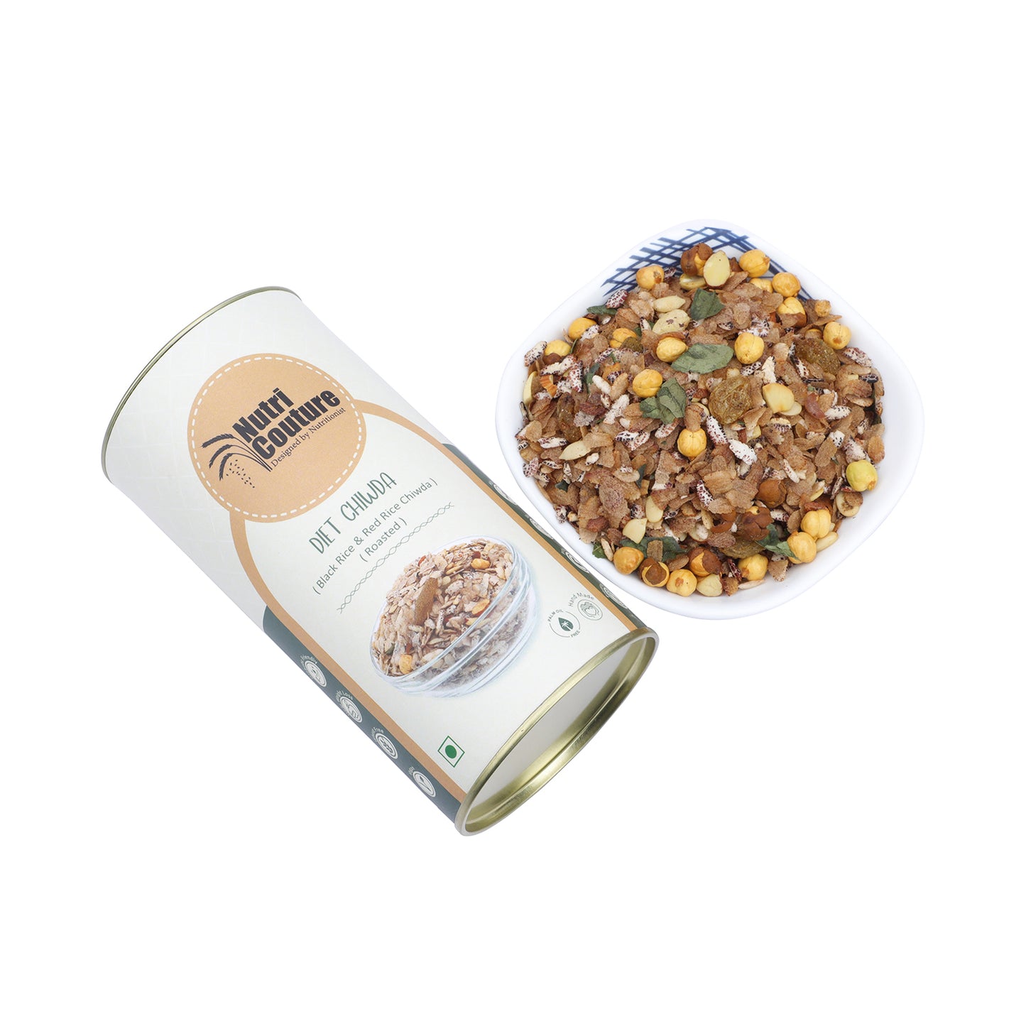 Nutri Couture Diet Chiwda (Roasted) (Black Rice & Red Rice Namkeen)