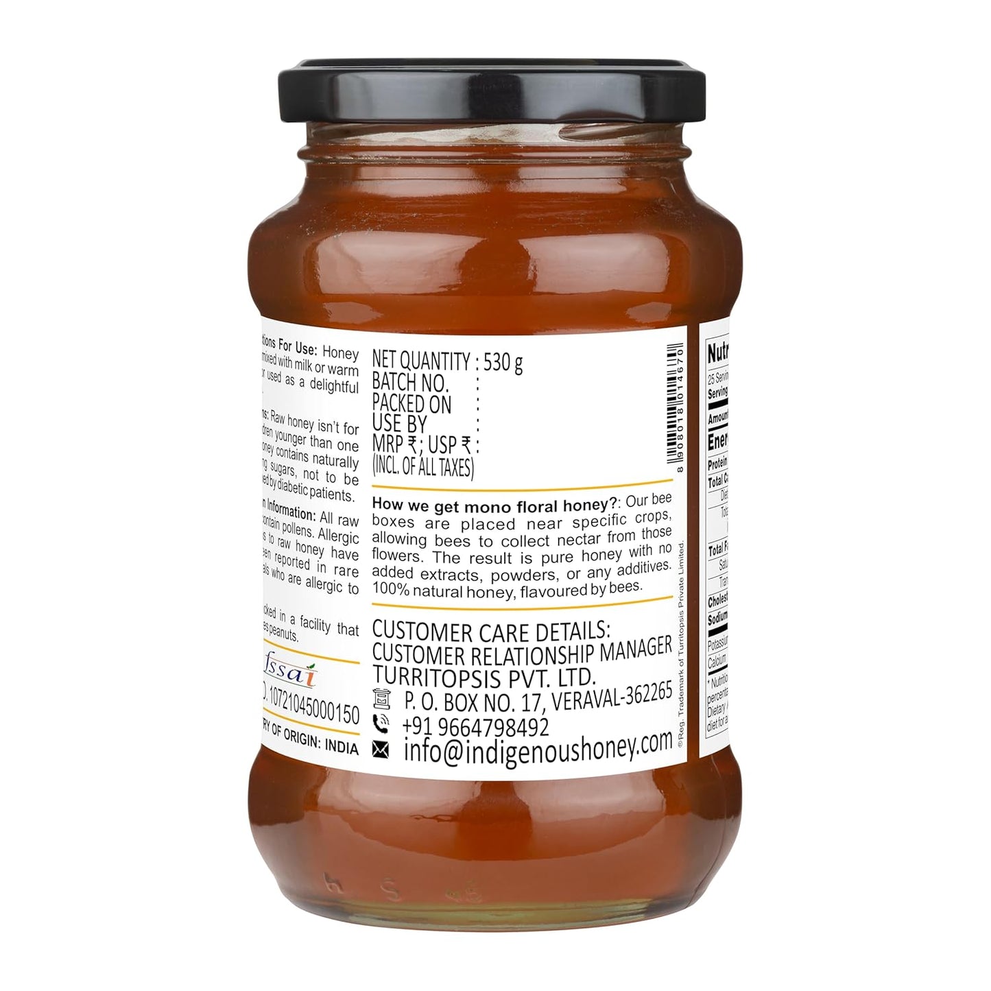 Tulsi Basil Honey Raw Organic Natural