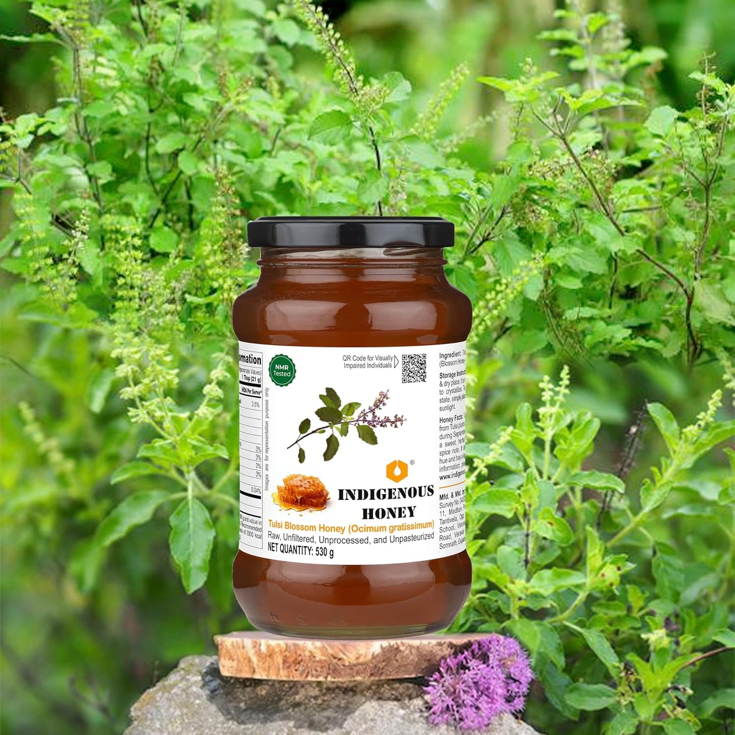 Tulsi Basil Honey Raw Organic Natural
