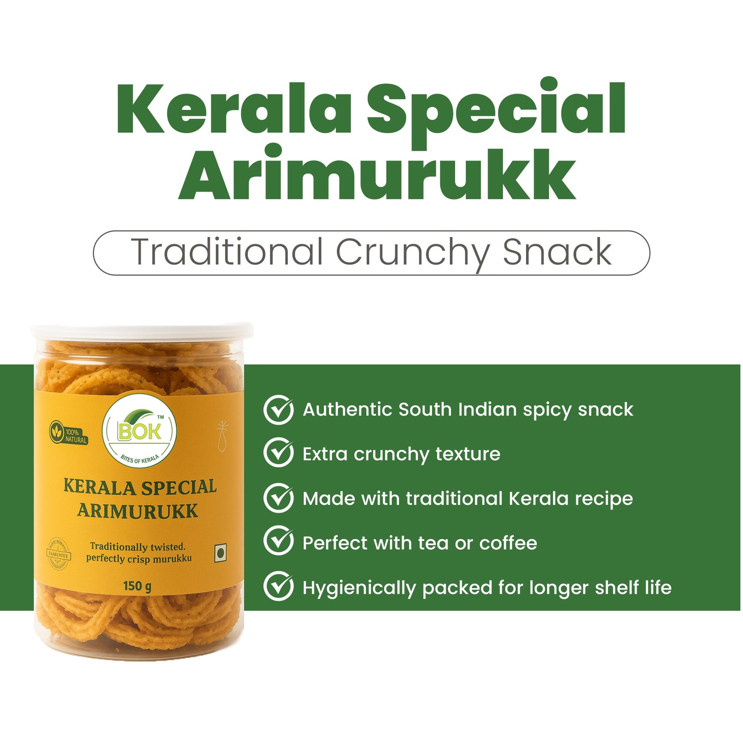 Bites of Kerala - Kerala Special Arimurukk (150g)