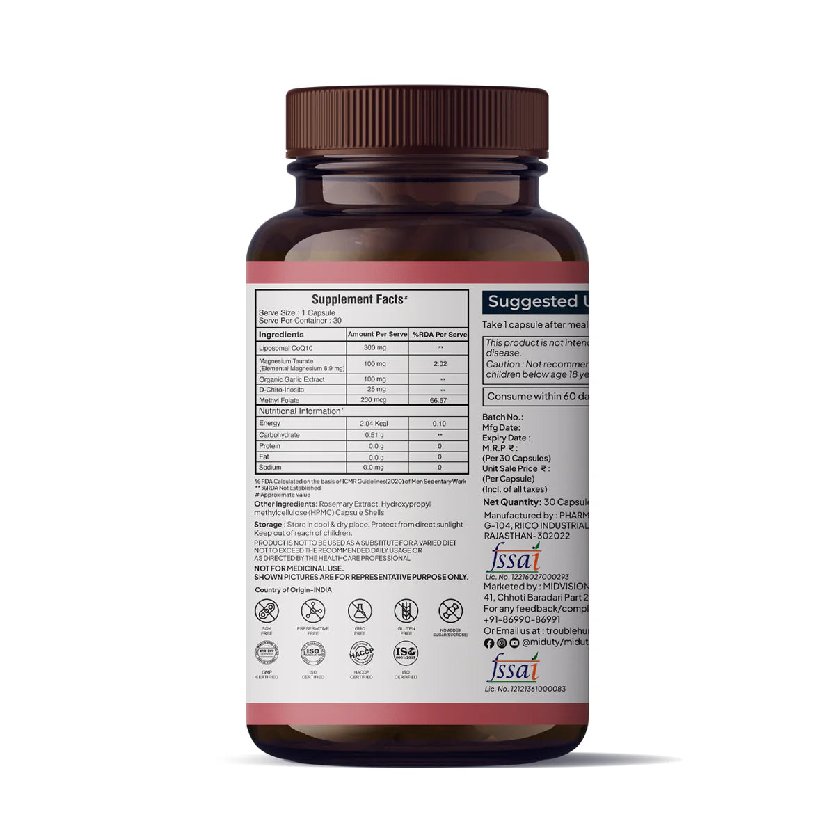 Miduty Happy Heart - Liposomal CoQ10