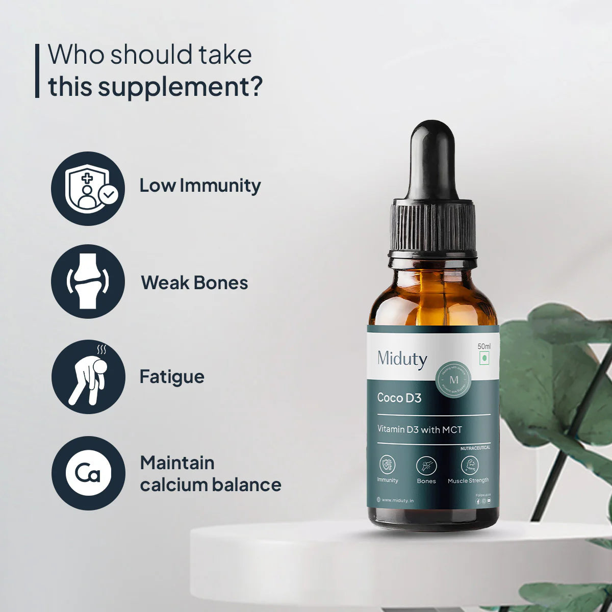 Miduty Vitamin Coco D3 Drops
