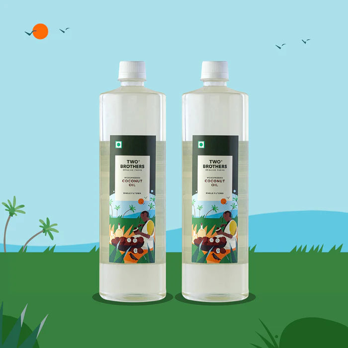 Coconut Oil, Made using farm grown Coconut | Cold-Pressed and Single-Filtered Oil for healthier Cooking | Kacchi Ghani/Mara Chekku, Natural and Unrefined 1 Litre