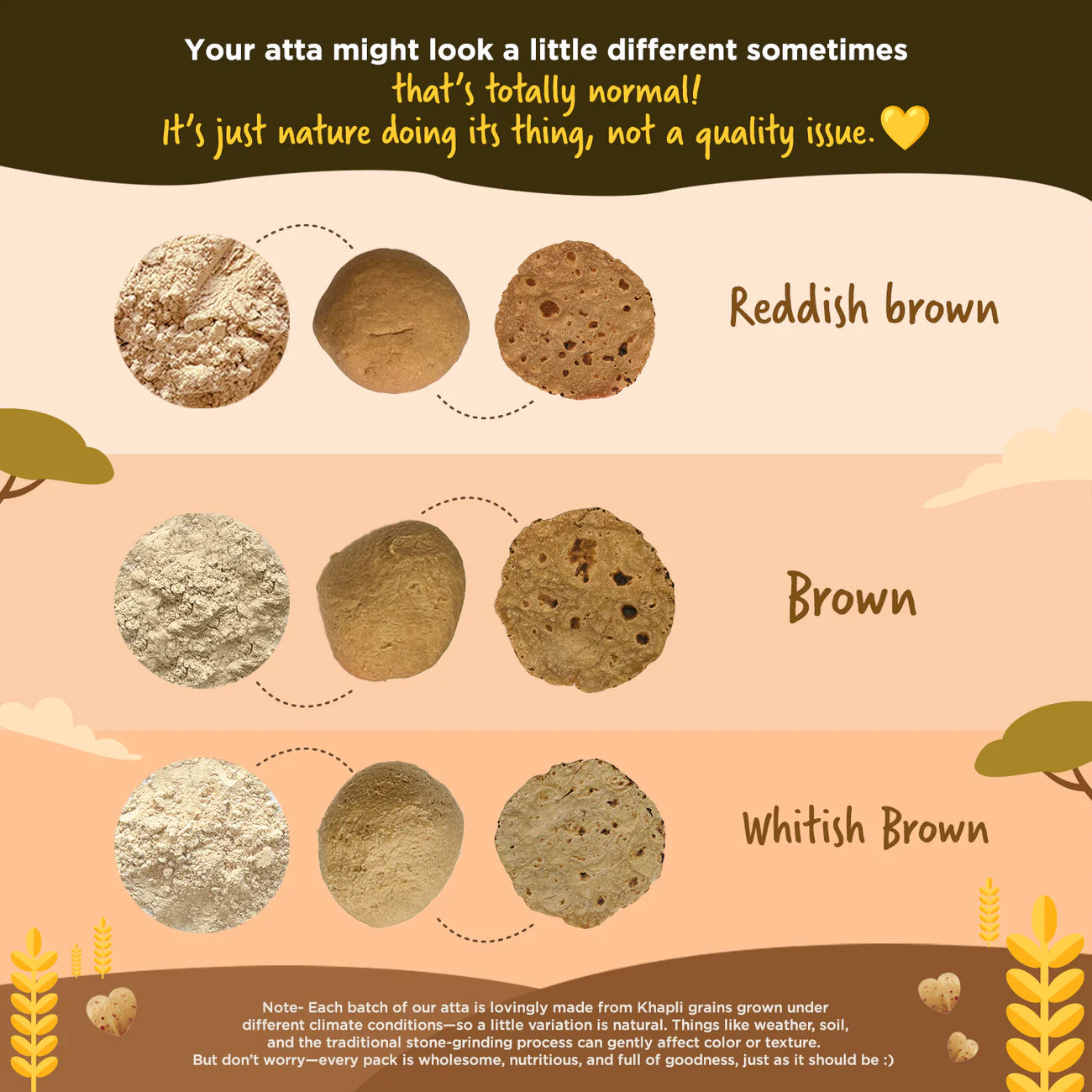 Two Brothers Organic Farms Khapli Wheat Atta (Emmer Wheat Flour) Atta Stone Ground 5 KG