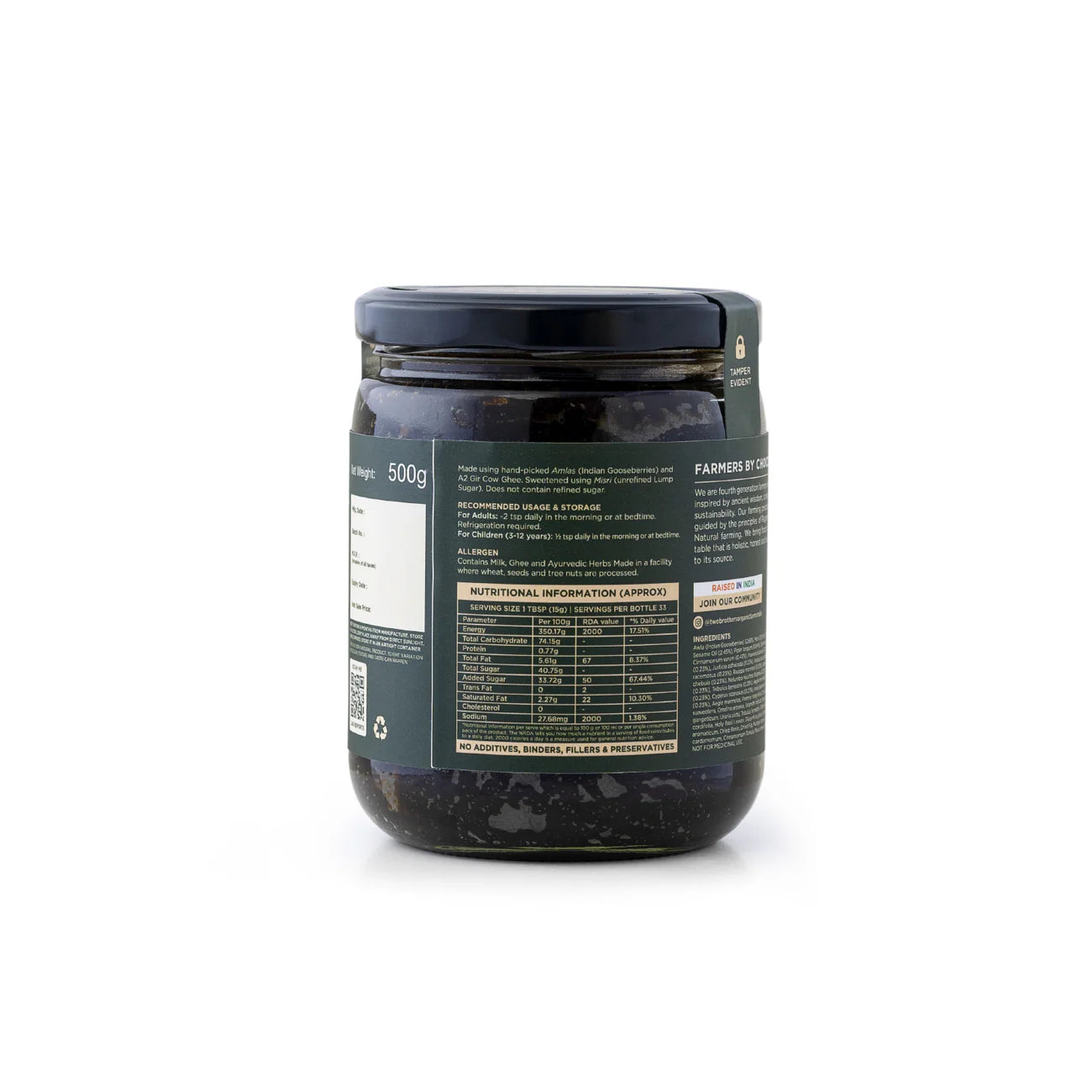 Two Brothers Organic Farms Amlaprash (Limited Edition Chyawanprash) 500 Grams