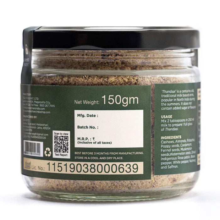 Healthy Thandai Drink Mix Masala Powder - 150 gm