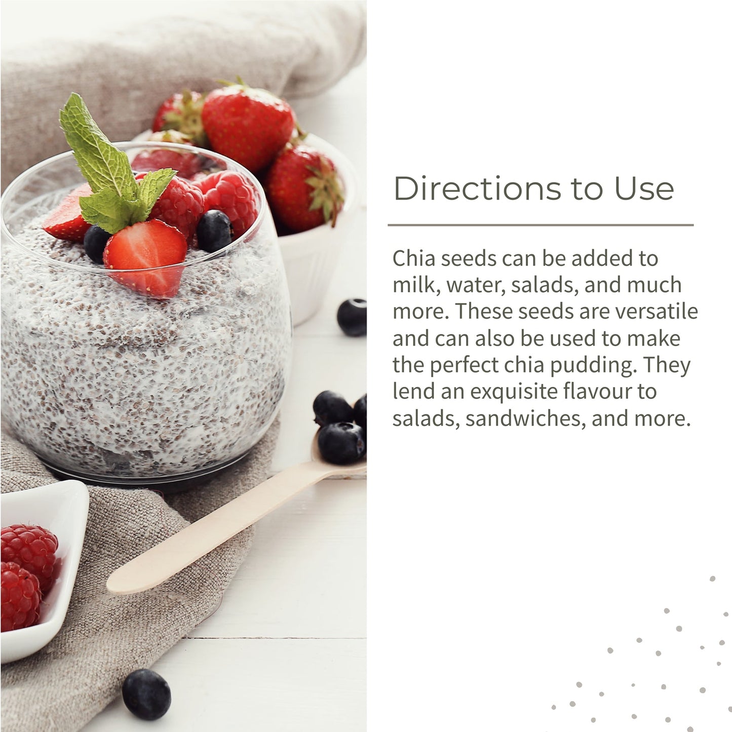 Ecotyl Raw Chia Seeds Raw | 100% Organic | 250g