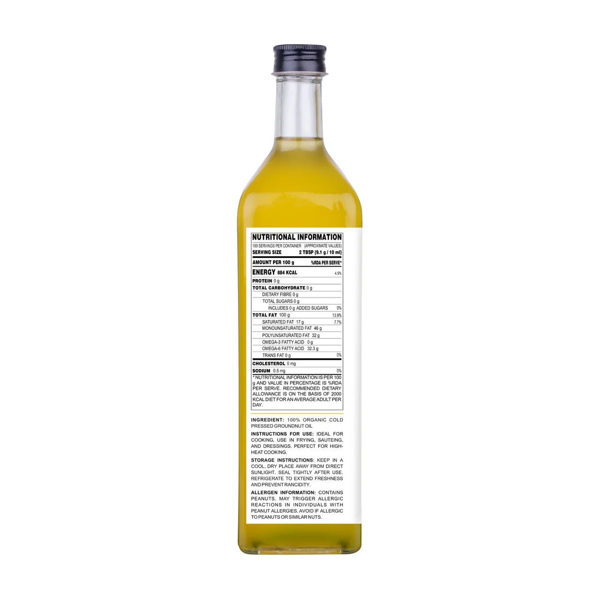 Cold Pressed Groundnut Oil