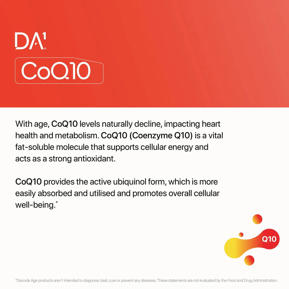 Decode Age CoQ10 | Coenzyme Q10 (Ubiquinol)