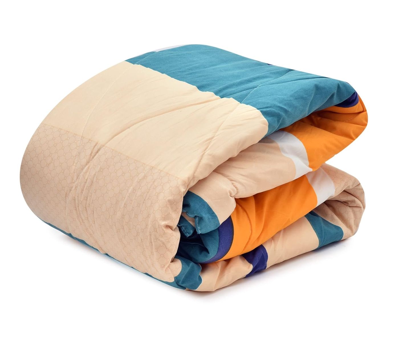 Glace Cotton Printed Reversible AC Comforter/Quilt/Blanket for Double Bed