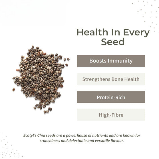 Ecotyl Raw Chia Seeds Raw | 100% Organic | 250g