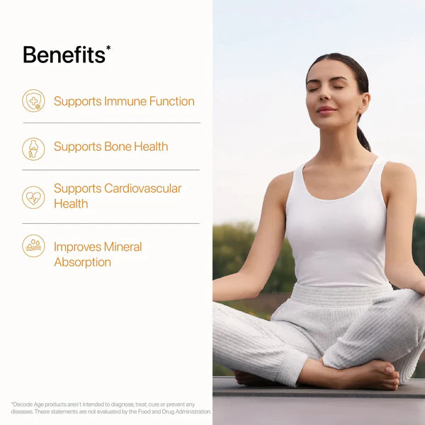 Decode Age DAKE® Supplement | Multivitamin Supplement | Supports Vision, Immunity, Bone, Heart and Skin Health | Vitamin D3, K2 (MK7), A & E | 30 Capsules, Vegan
