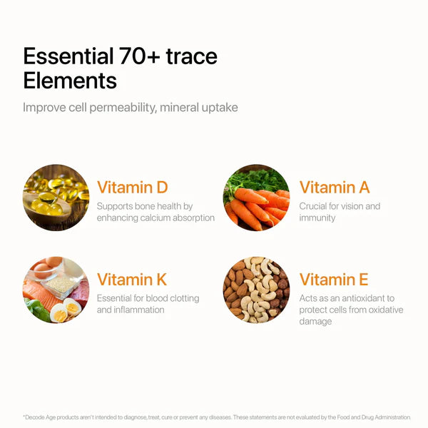 Decode Age DAKE® Supplement | Multivitamin Supplement | Supports Vision, Immunity, Bone, Heart and Skin Health | Vitamin D3, K2 (MK7), A & E | 30 Capsules, Vegan