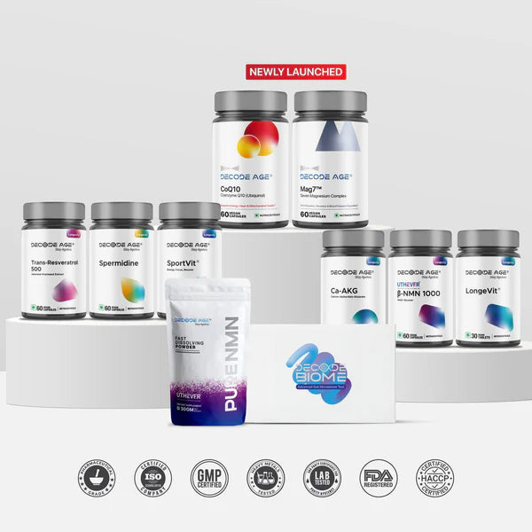 Decode Age DAKE® Supplement | Multivitamin Supplement | Supports Vision, Immunity, Bone, Heart and Skin Health | Vitamin D3, K2 (MK7), A & E | 30 Capsules, Vegan