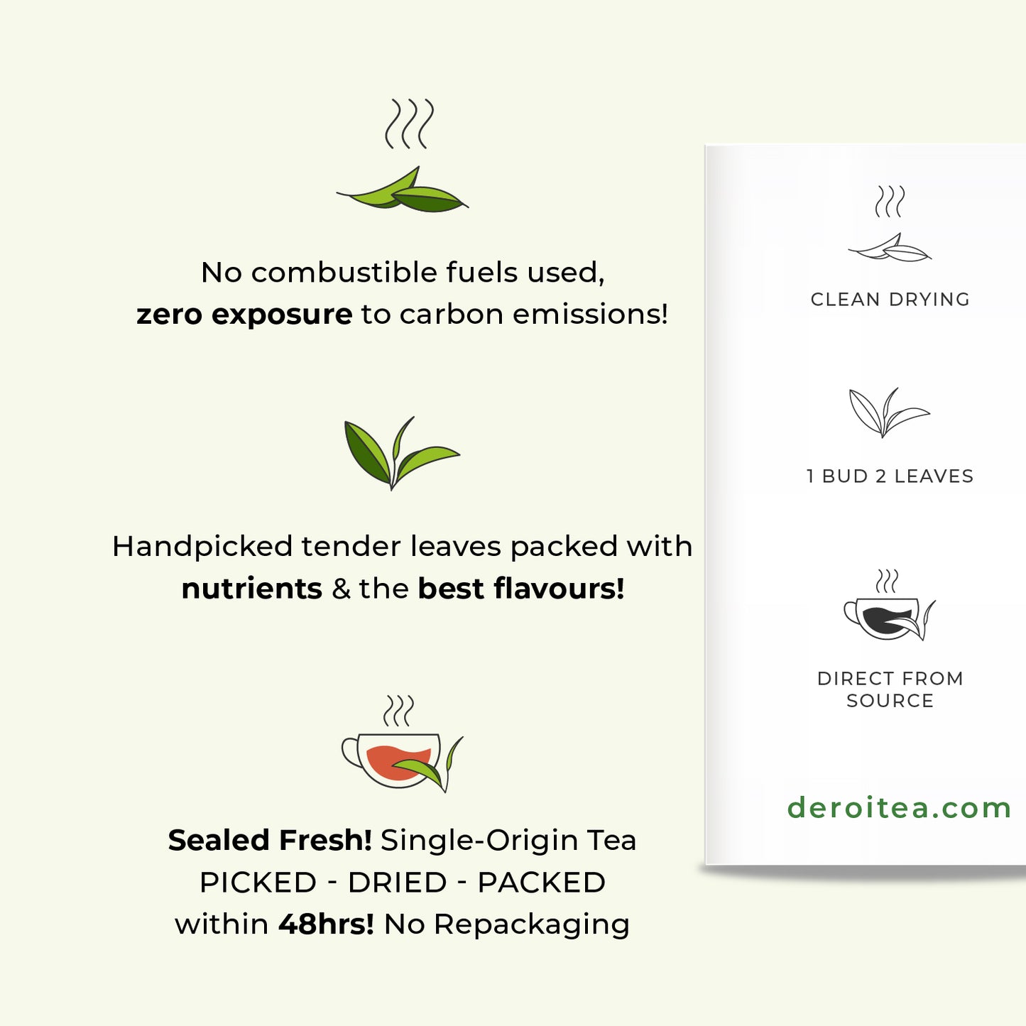 Deroi Tea's Green & Oolong Tea Trial Combo (2 x 30 gms)
