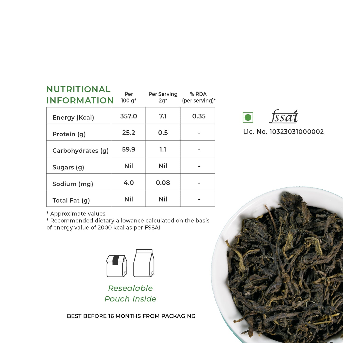 Deroi Tea's Green & Oolong Tea Trial Combo (2 x 30 gms)