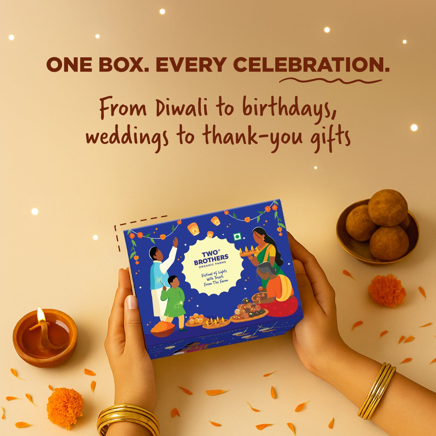 Two Brothers Organic Farms Diwali Gift Box | 870g