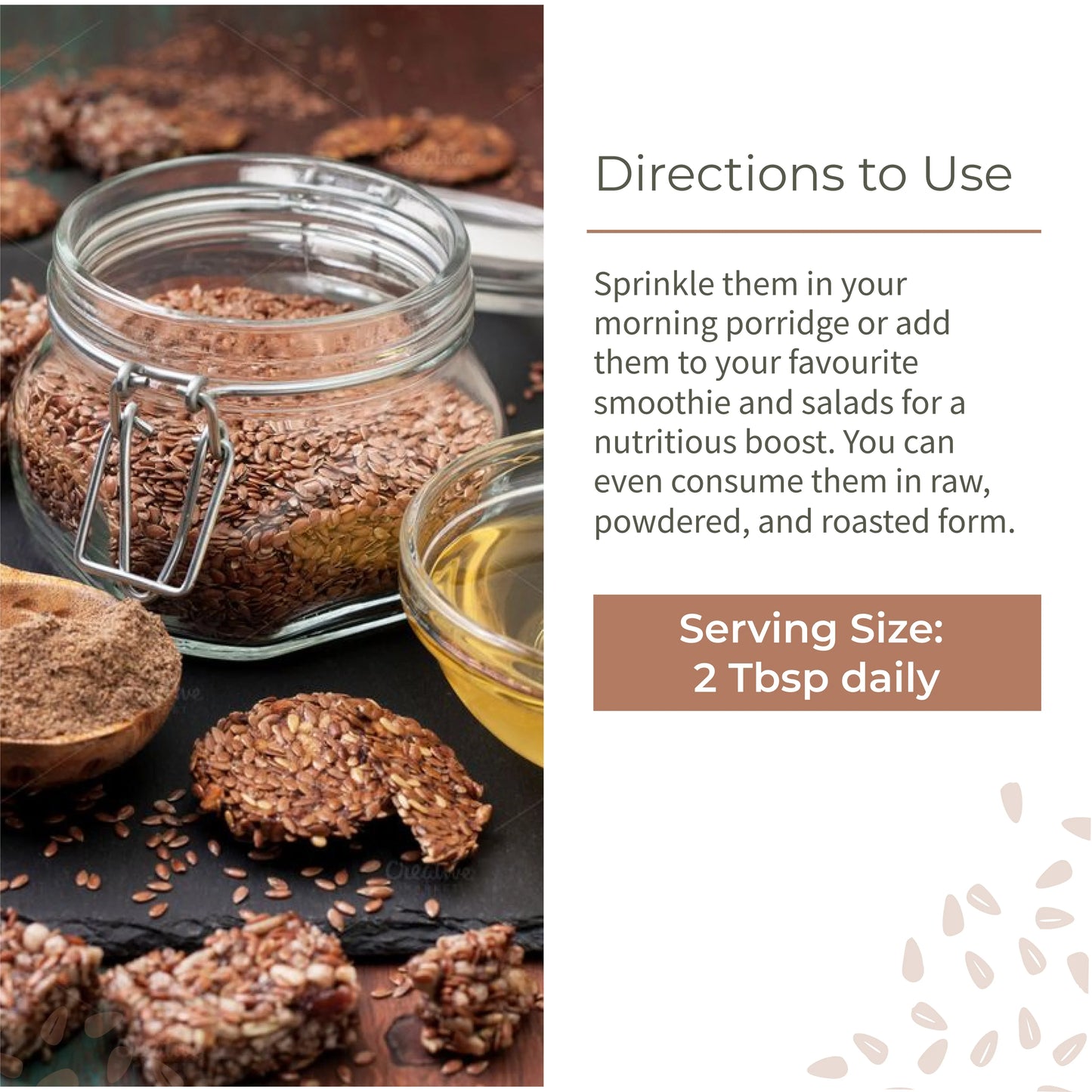 Flax Seeds - Unroasted (Set of 2)