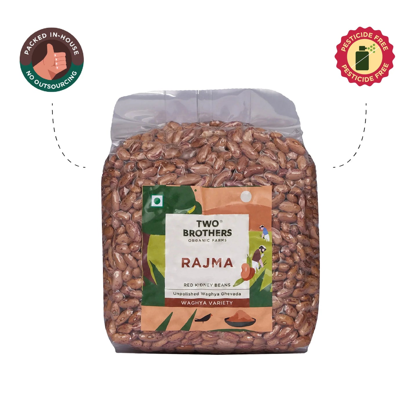 Two Brothers Organic Farms Waghya Rajma (Kidney Beans), 500gm