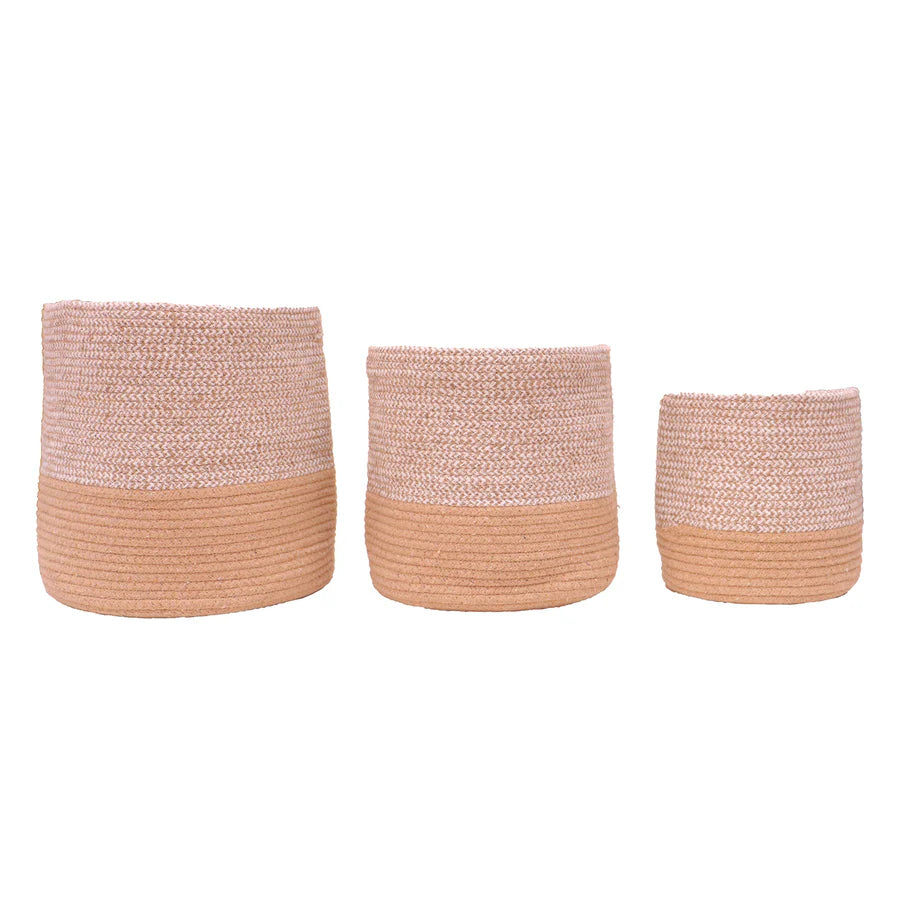 Dual Tone Jute Baskets