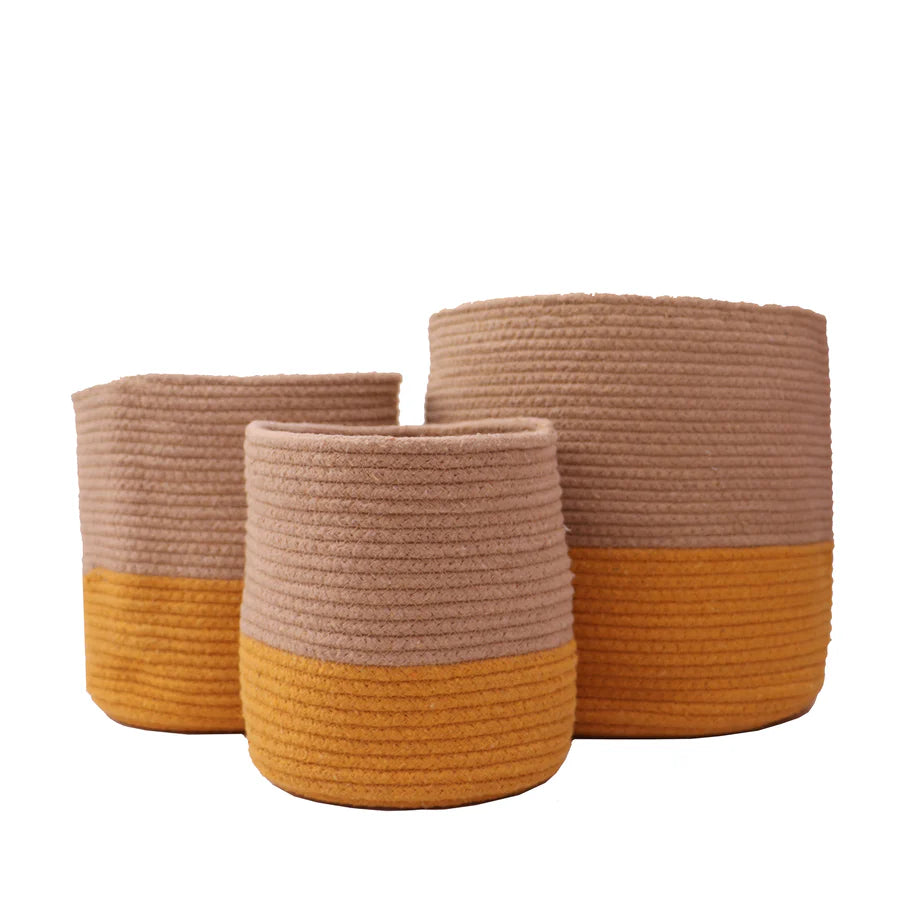 Dual Tone Jute Baskets