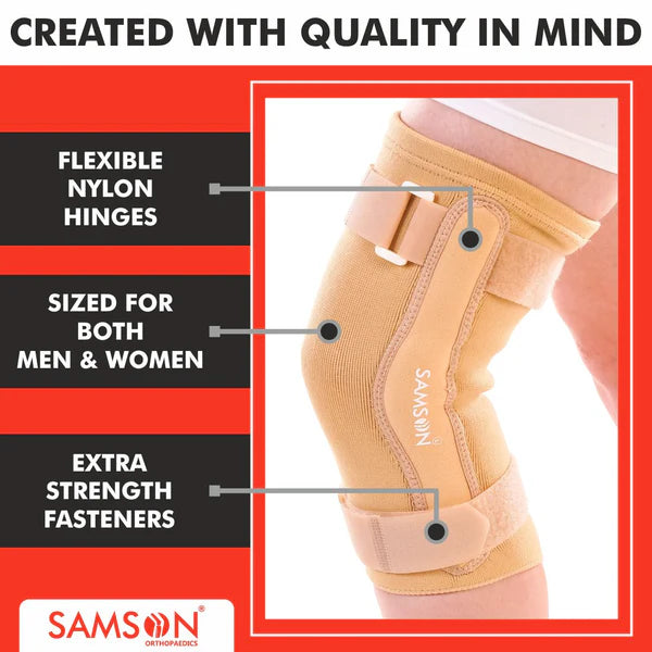 SAMSON Knee Cap with Rigid Hinged (Nylon Hinges)