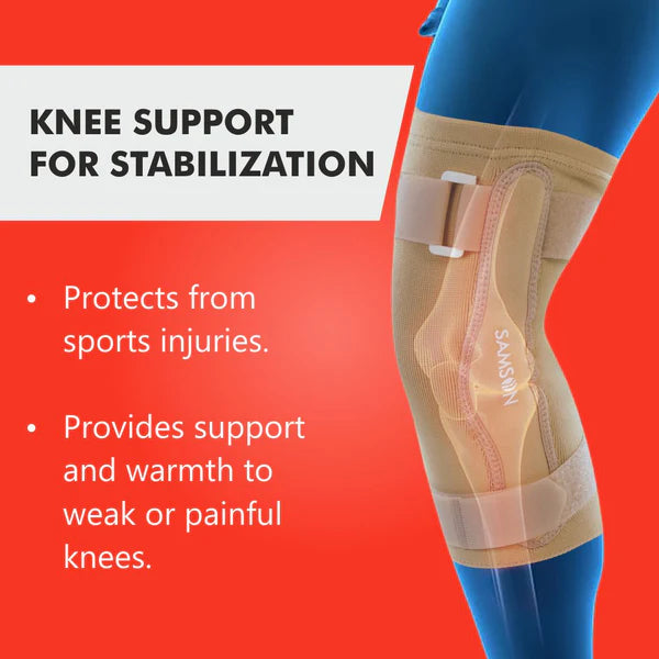 SAMSON Knee Cap with Rigid Hinged (Nylon Hinges)