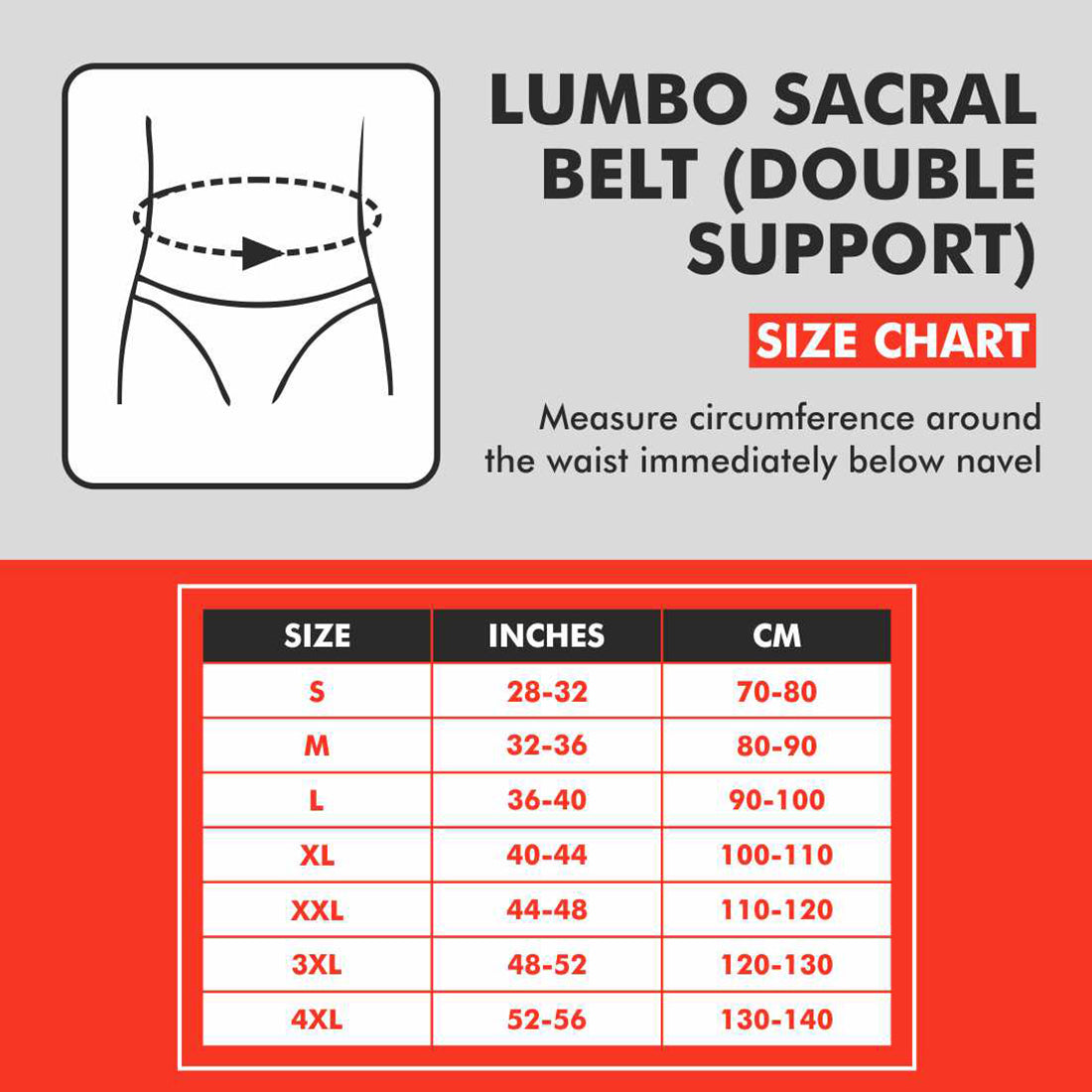Samson Lumbo Sacral Belt (Double Support)