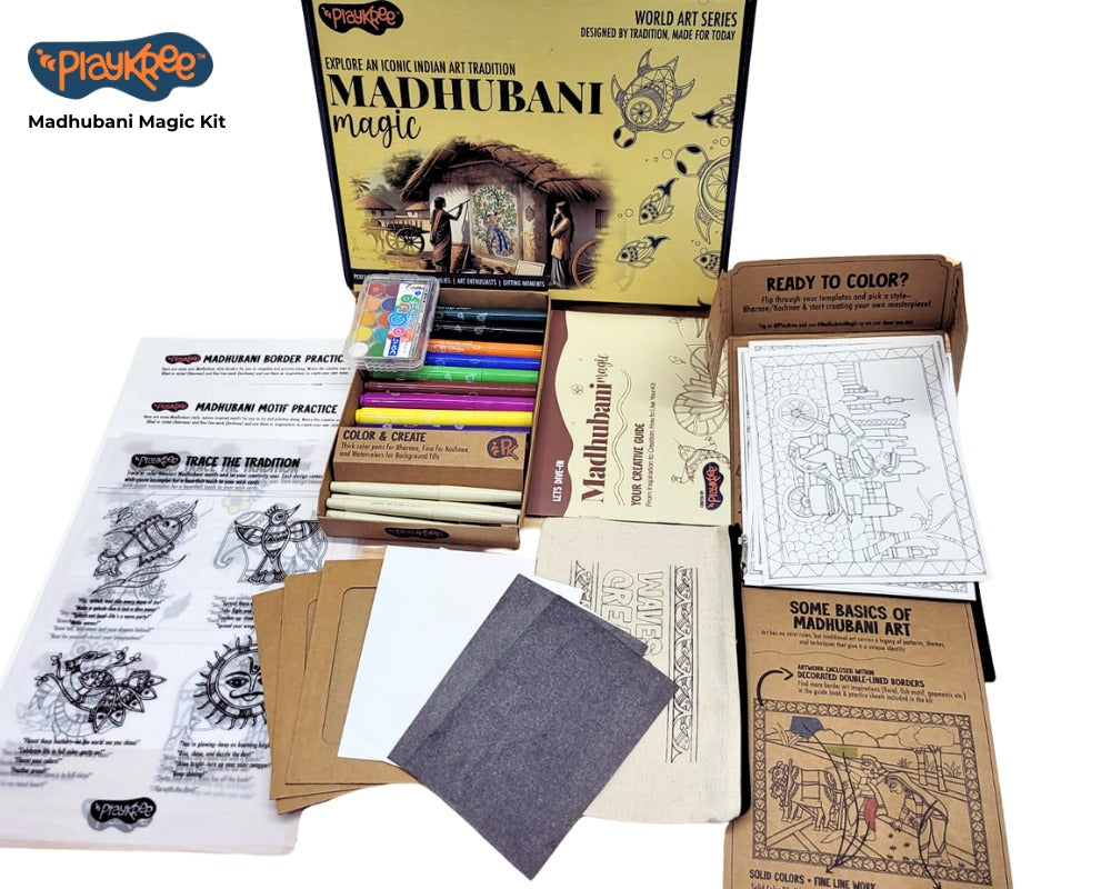 PlayKree Madhubani Magic Art Kit: Unwind With An Iconic Indian Art Tradition