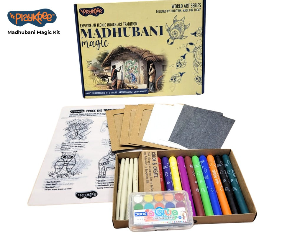 PlayKree Madhubani Magic Art Kit: Unwind With An Iconic Indian Art Tradition