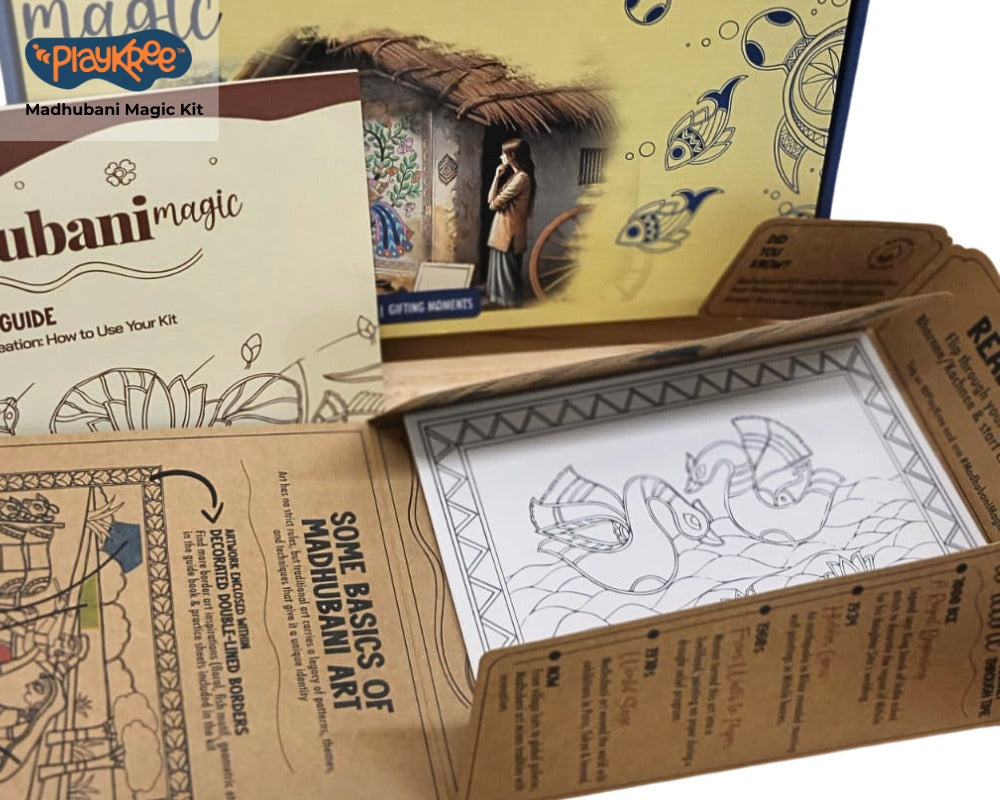 PlayKree Madhubani Magic Art Kit: Unwind With An Iconic Indian Art Tradition