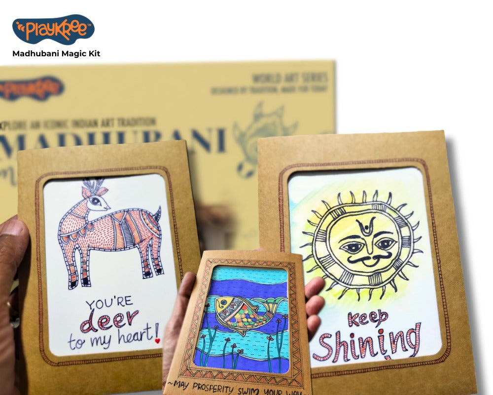 PlayKree Madhubani Magic Art Kit: Unwind With An Iconic Indian Art Tradition