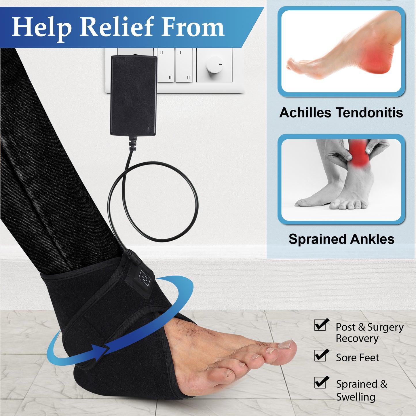 Ankle Heating Pad For Pain Relief