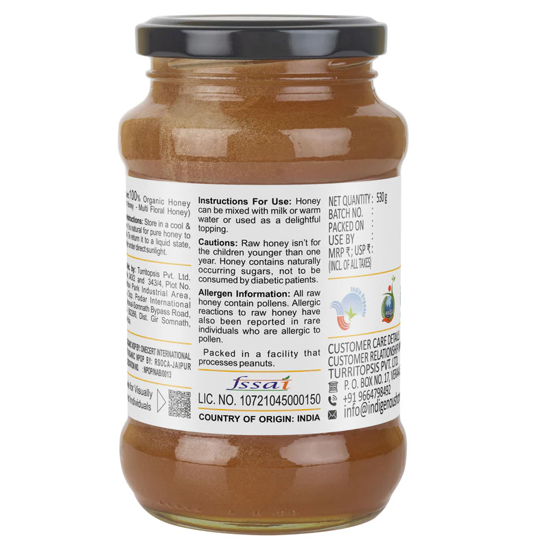 USDA Certified Organic Wild Honey