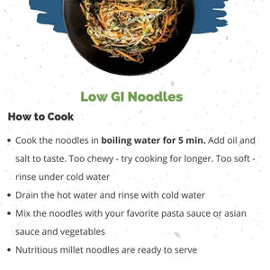 Sugar Watchers Low GI Noodles, No Maida, Non-Fried, Diabetic Friendly