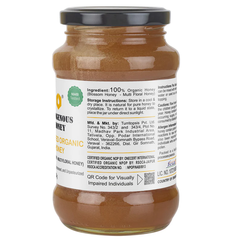 USDA Certified Organic Wild Honey