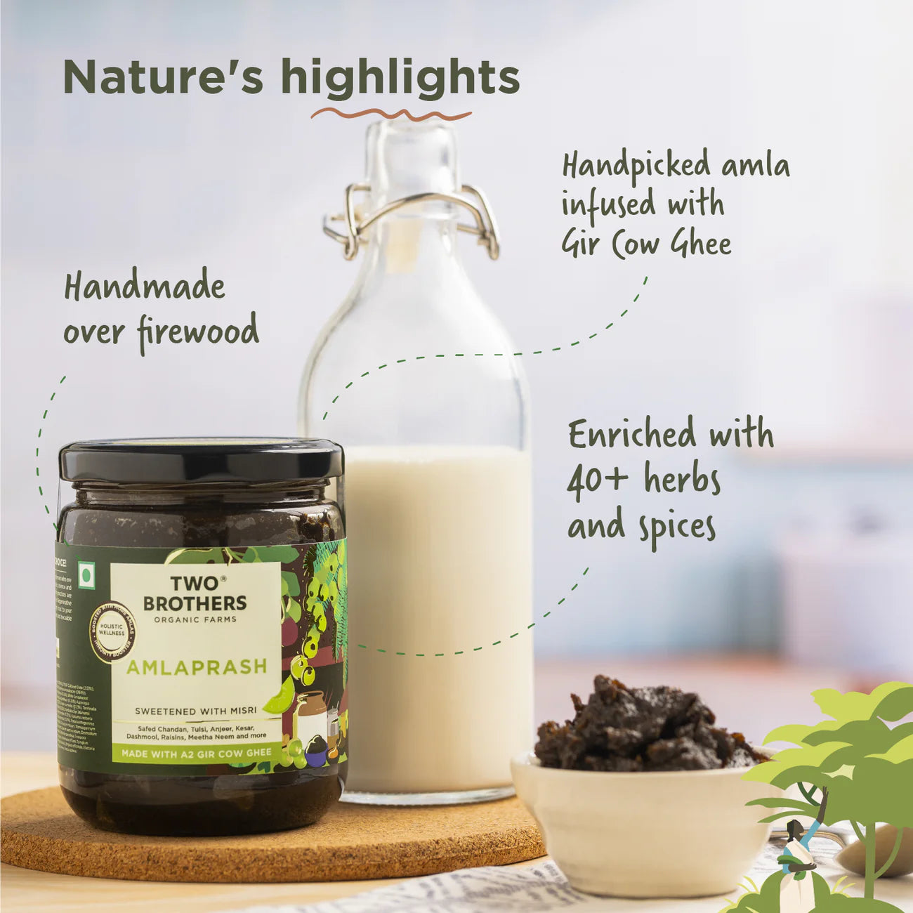 Two Brothers Organic Farms Amlaprash (Limited Edition Chyawanprash) 500 Grams