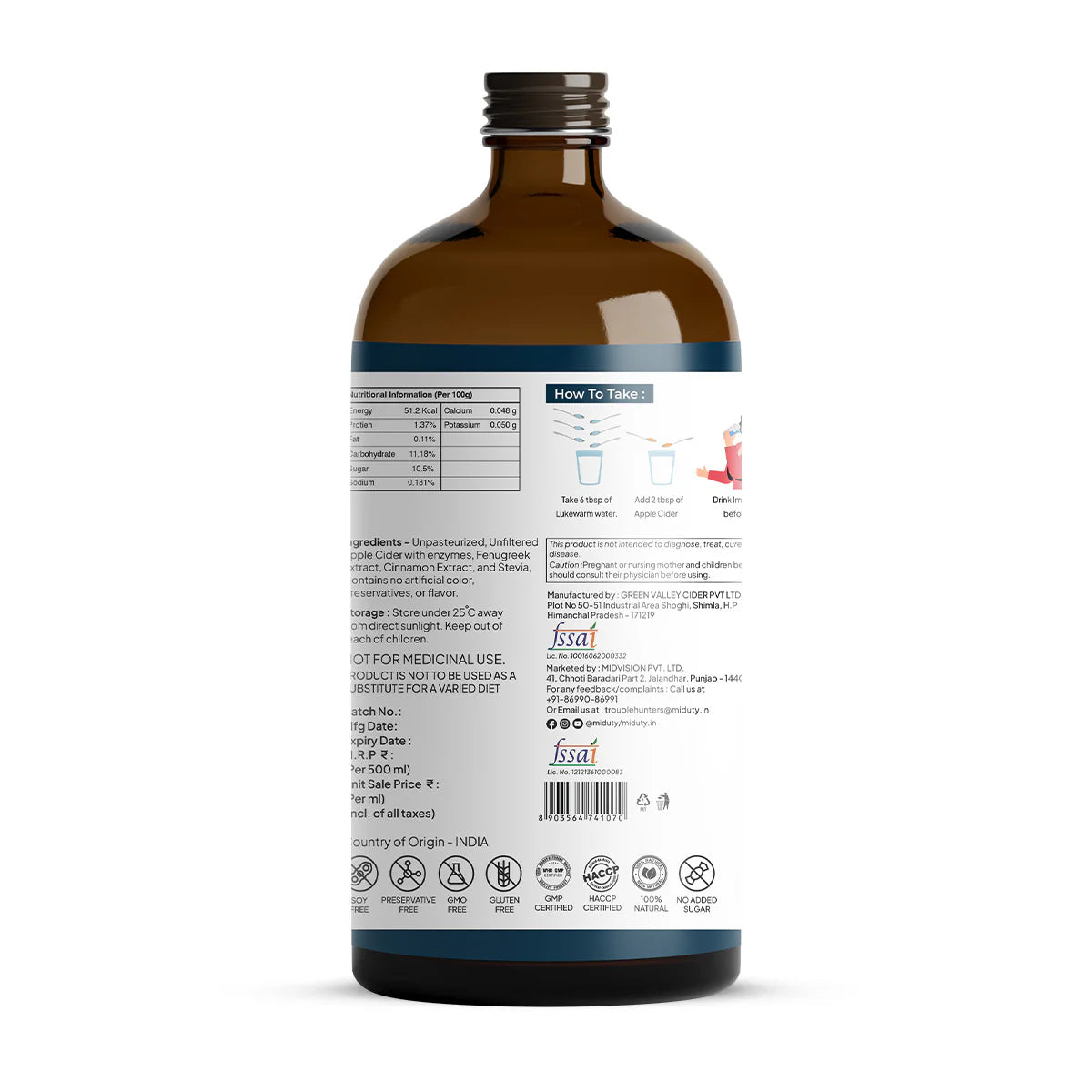 Miduty Apple Cider Vinegar
