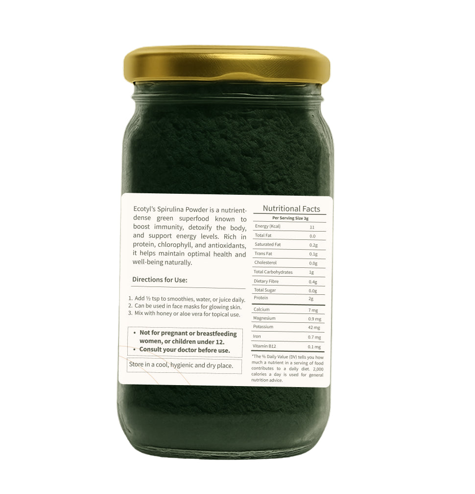 Ecotly’s Spirulina Powder (100%) - 100g