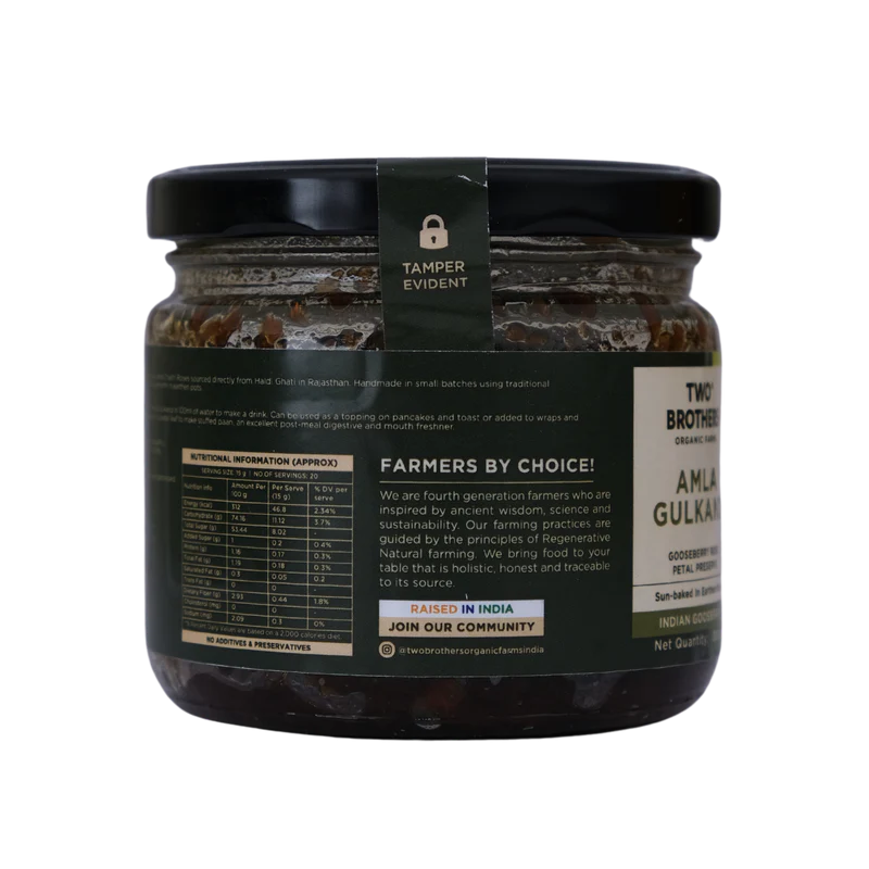 Two Brothers Organic Farms Natural Gulkand (300G)