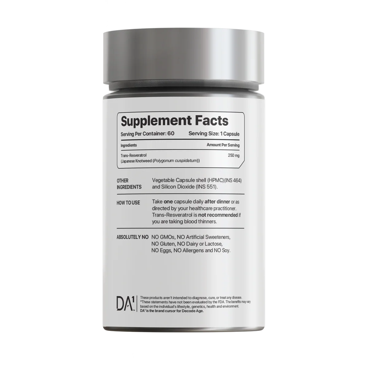 Decode Age Trans Resveratrol | Japanese Knotweed Extract |250mg