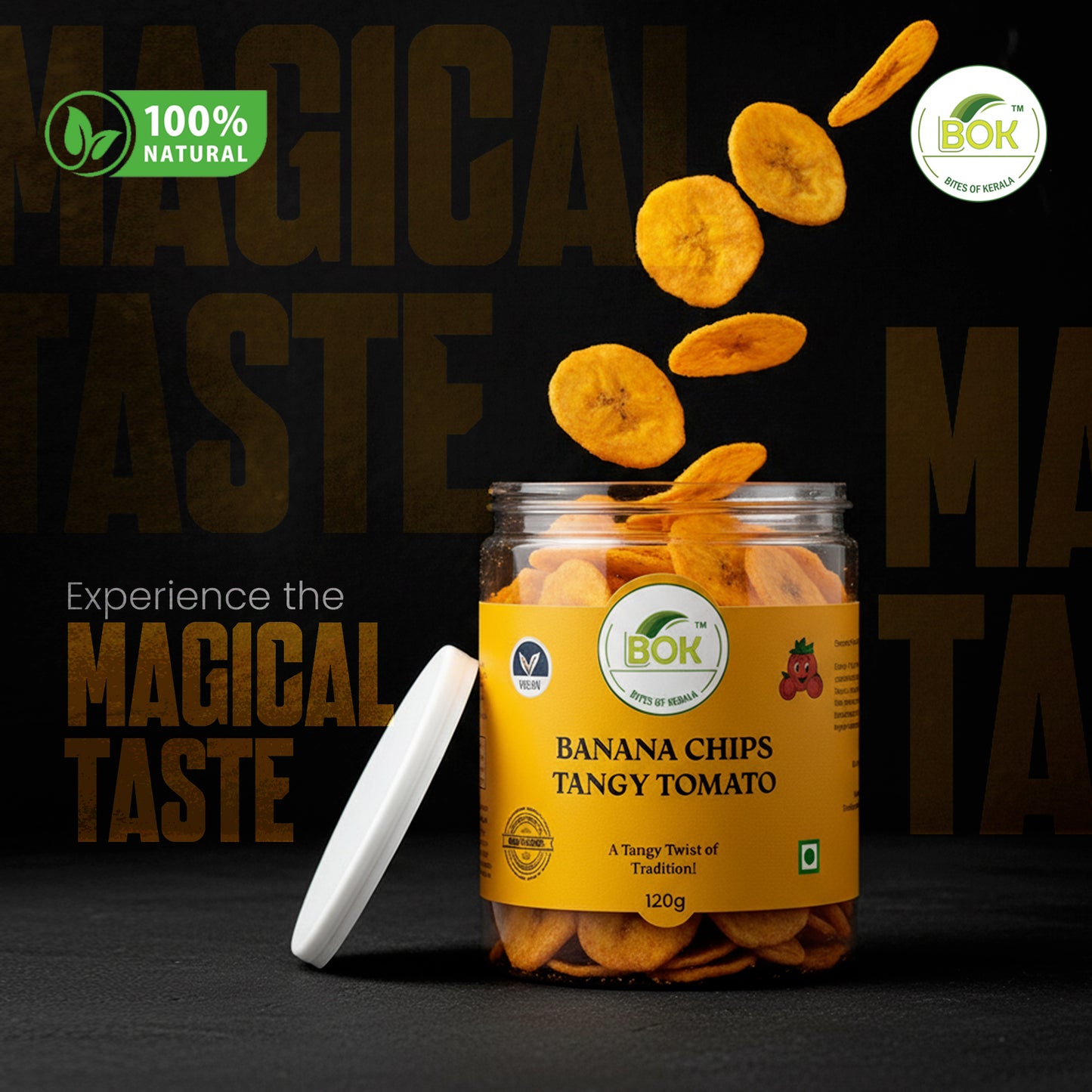 Bites Of Kerala Banana Chips Tangy Tomato- 120G